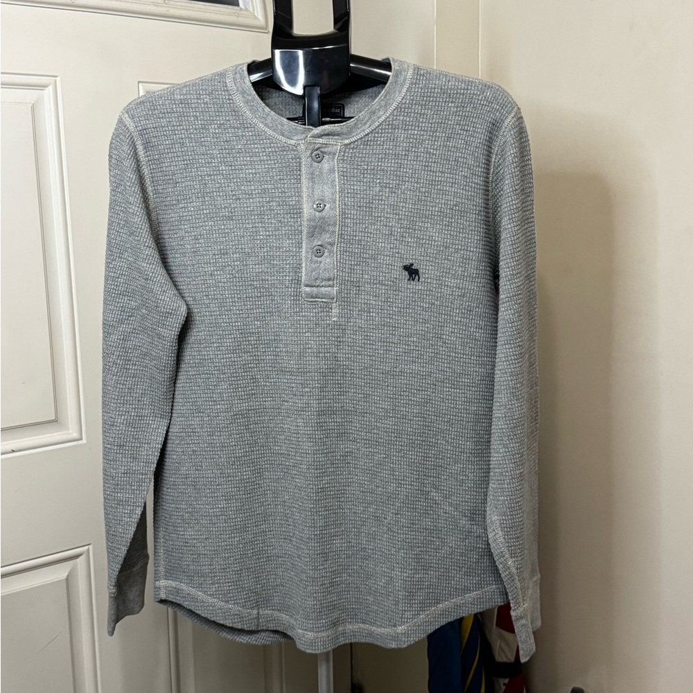 Abercrombie & Fitch Shirt I Men’s I Waffle Henley I Icon Logo Size S
